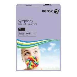 Image of Xerox Symphony Medium Tints Lilac Ream A4 Paper 80gsm 003R93969 Pack