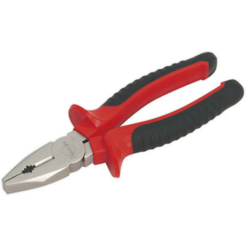 Image of Loops 205mm Combination Pliers - Drop Forged Steel - 25mm Jaw Capacity - Comfort Grip Metallics