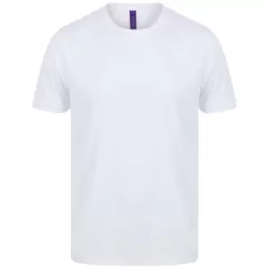 Image of Henbury Mens HiCool Performance T-Shirt (M) (White)