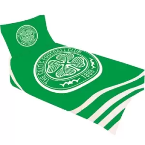 Image of Celtic FC Single Duvet Set (One Size) (Green)