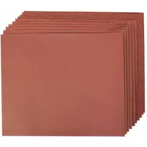 Image of Silverline - Aluminium Oxide Hand Sheets 10pce - 4 x 60, 2 x 80, 120, 240G