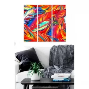 Image of MDF5244905 Multicolor Decorative MDF Painting (3 Pieces)