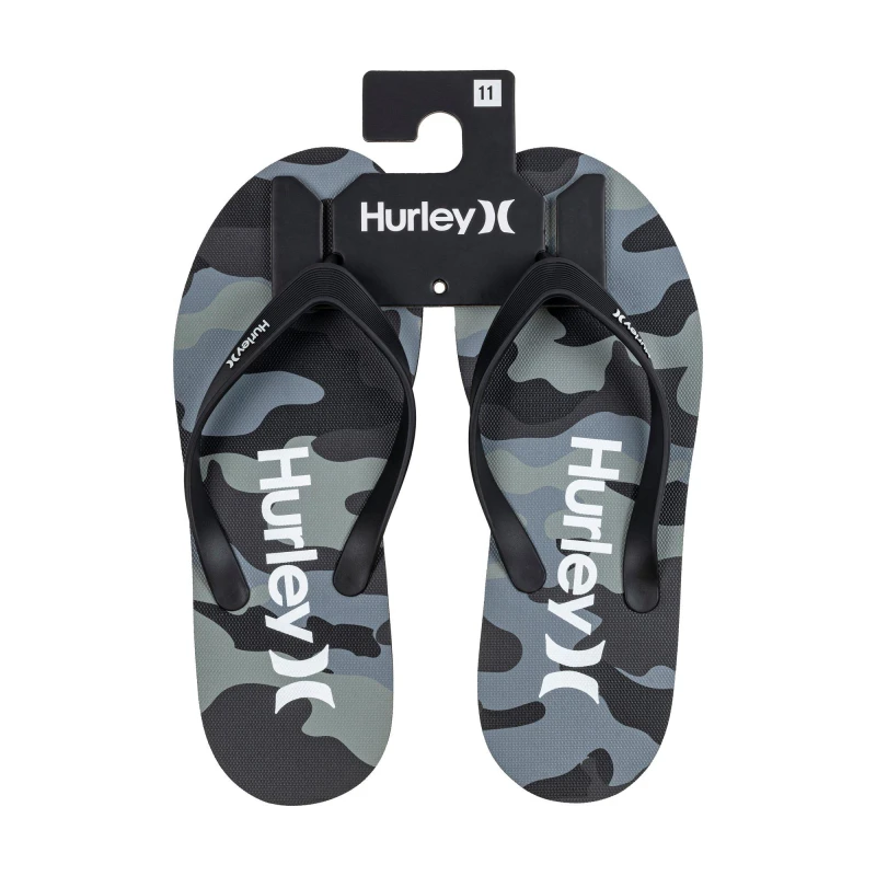 Image of Hurley Flip Flops - Grey Grey 10
