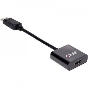 Image of club3D DisplayPort Adapter [1x DisplayPort plug - 1x HDMI socket] Black