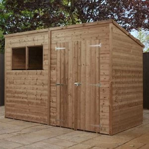Image of Mercia Pressure Treated Pent Shed - 10' x 5'