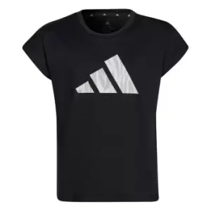 Image of adidas Aeroready T Shirt Girls - Black
