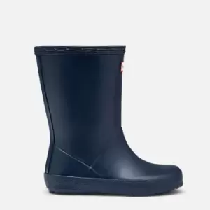 Image of Hunter Kids First Classic Wellington Boots - Navy - UK 7 Toddler
