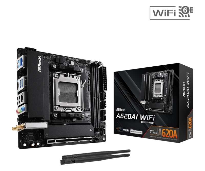 Image of ASRock A620AI WIFI AMD A620A DDR5 AM5 Mini-ITX Motherboard
