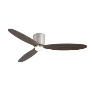 Image of Nias LED Matt Nickel Ceiling Fan with DC Motor, 3000K