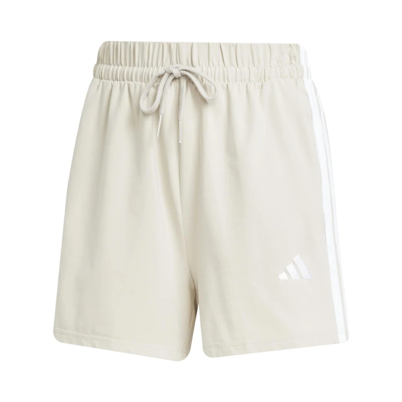 Image of adidas Essentials 3 Stripe Shorts Womens Alumina/White female XS (4-6)