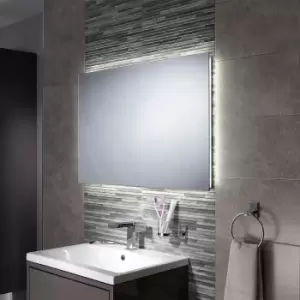 Image of Rectangular LED Bathroom Mirror with Demister 900 x 600mm - Eden