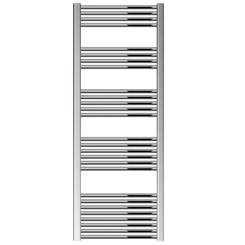 Image of Balterley Straight Heated Towel Rail Radiator, 602W, 600 x 1800mm, Chrome in Silver Silver Unisex