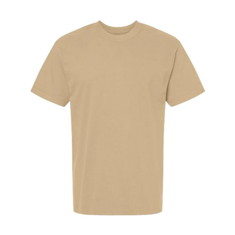 Image of Gildan Mens Hammer Maxweight T-Shirt in Tan Size: Small Tan Male S