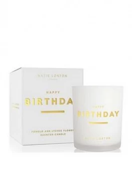 Image of Katie Loxton Sentiment Candle Happy Birthday Pomelo And Lychee Flower 160G