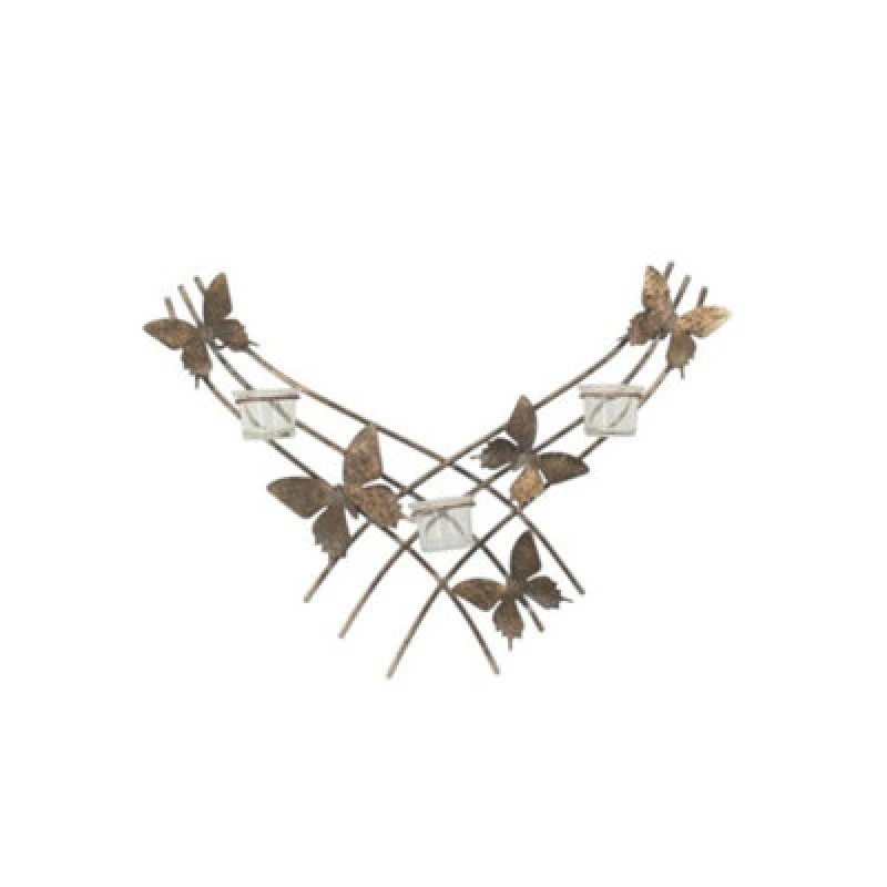 Image of MSL 55CM METAL CANDLE HOLDER BUTTERFLY