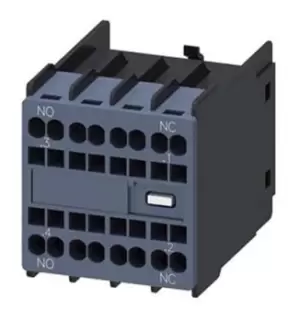 Image of Siemens Sirius Innovation Auxiliary Contact - 1NC + 1NO, 2 Contact, Snap-On, 300 mA