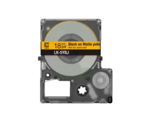 Image of Epson C53S672075/LK-5YBJ DirectLabel-etikettes Black on yellow...