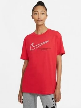 Image of Nike Nsw Swoosh T-Shirt - Red