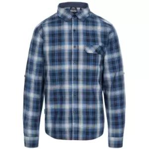 Image of Trespass Mens Shougle Shirt (S) (Navy Check)
