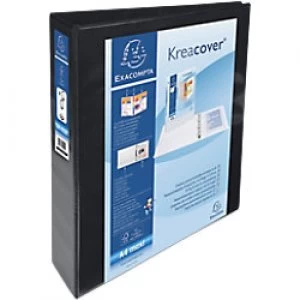 Image of Exacompta Presentation Ring Binder Polypropylene A4 4 ring 50 mm Black