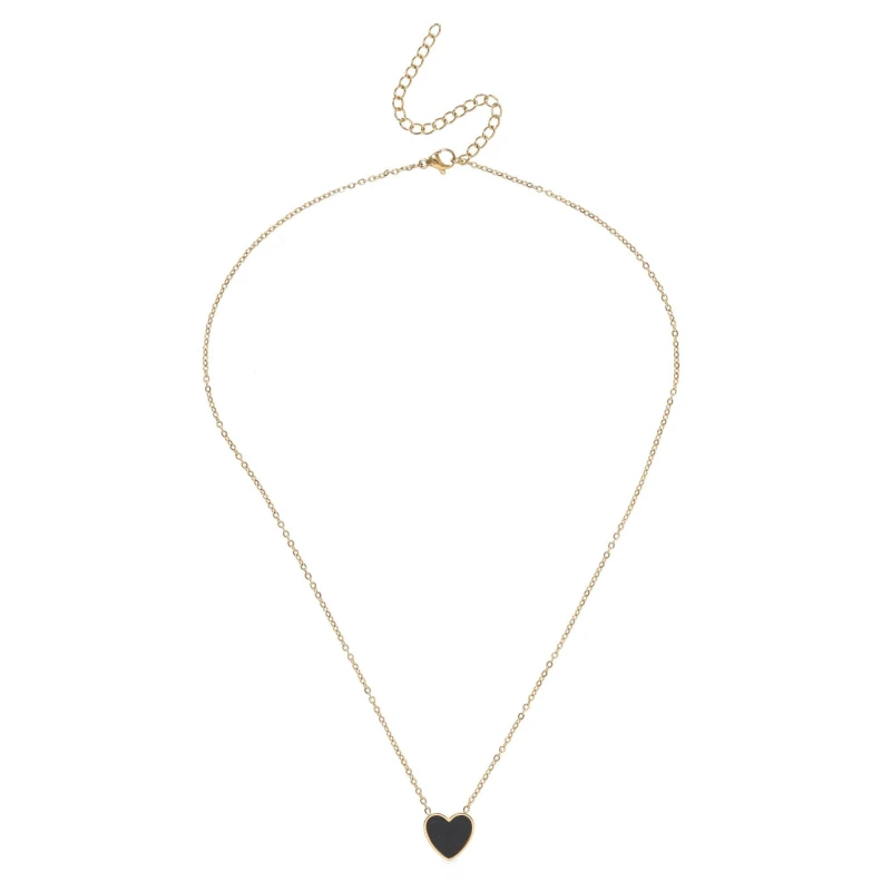 Image of Miso Heart Necklace - Gold Gold One Size