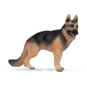 Image of PAPO Dog and Cat Companions German Shepherd Toy Figure, Three Years or Above, Brown/Black (54004)