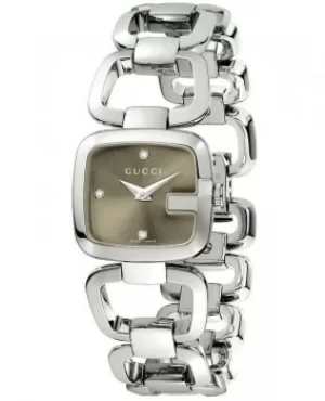 Image of Gucci G-Gucci Brown Dial Steel Womens Watch YA125503 YA125503