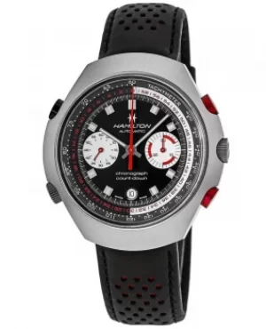 Image of Hamilton American Classic Limited Edition Black Dial Black Leather Strap Unisex Watch H51616731 H51616731