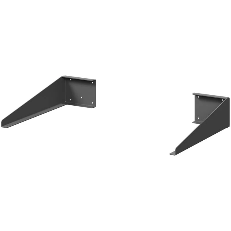 Image of OEM Graphite Grey 300mm Pair of Left and Right Shelf Support Brackets 5056462654942