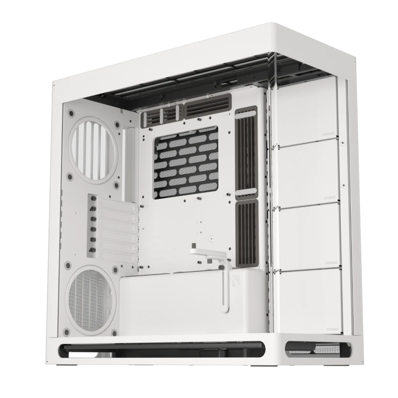 Image of HAVN HS420 Premium Mid Tower Case - White - HVN-CA-HS420-05