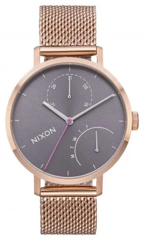 Image of Nixon Clutch All Rose Gold / Grey Rose Gold IP Steel Watch