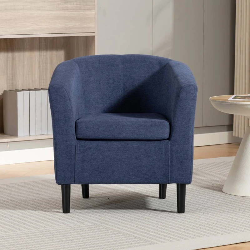 Image of Artemis Home Beulah Fabric Accent Chair in Blue Size: 1 Pack Blue Unisex 1 Pack