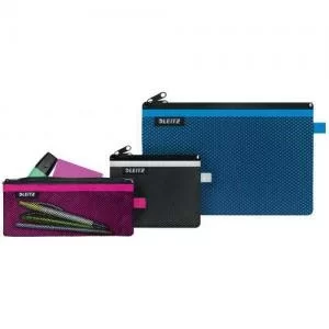 Image of Leitz WOW 2-pocket Travel Pouch set Assorted Pack of 3