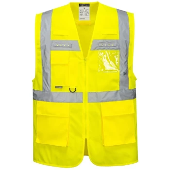 Image of L476YERM - sz M Orion LED Executive Vest - Yellow - Portwest