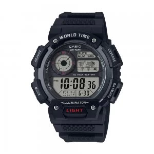 Image of Casio Classic Digital LCD Watch Inc World Time Alarm Chronograph AE-1400WH-1AVEF
