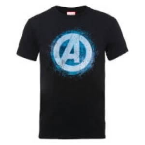 Image of Marvel Avengers Assemble Glowing Logo T-Shirt - Black