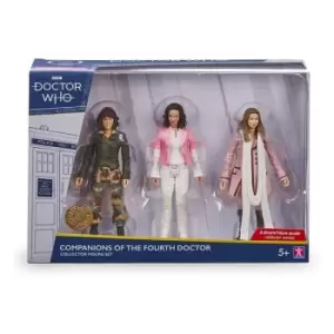 Image of Doctor Who Action Figures 3 Pack Companions of the Fourth Doctors 14 cm