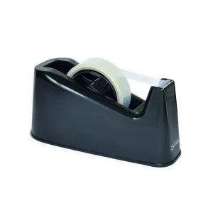 Image of Rapesco Germ-Savvy 500 Tape Dispenser Heavy Duty Black RPTD500B