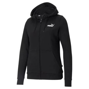 Image of Puma Essential Full Zip Hoodie Womens - Black