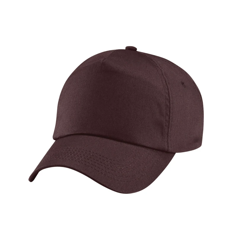 Image of Beechfield Original 5 Panel Cap in Chocolate Chocolate Unisex One Size
