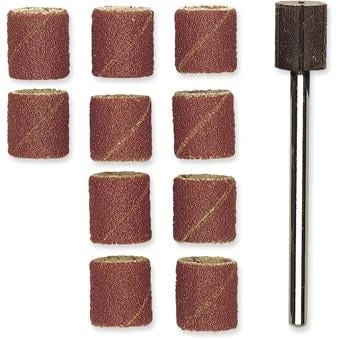 Image of Proxxon Sanding Drums and Arbor - proxxon sanding drums 150 grit - 28981