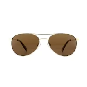 Image of Aviator Gold Bronze Polarized Sunglasses