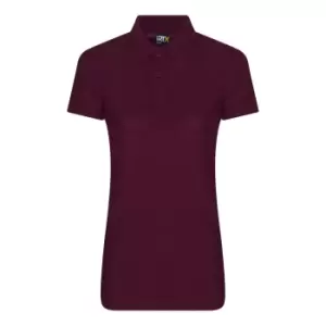 Image of Pro RTX Womens/Ladies Pro Polyester Polo (XS) (Burgundy)