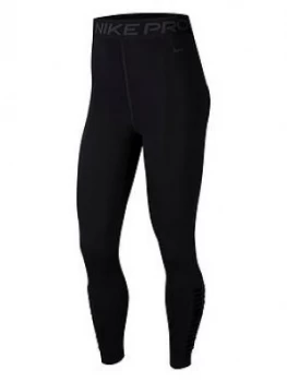 Image of Nike Training Pro High Rise Leggings - Black