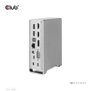 Image of CLUB3D Docking station(Metal casing)1x USB Gen2 Type-C Female...