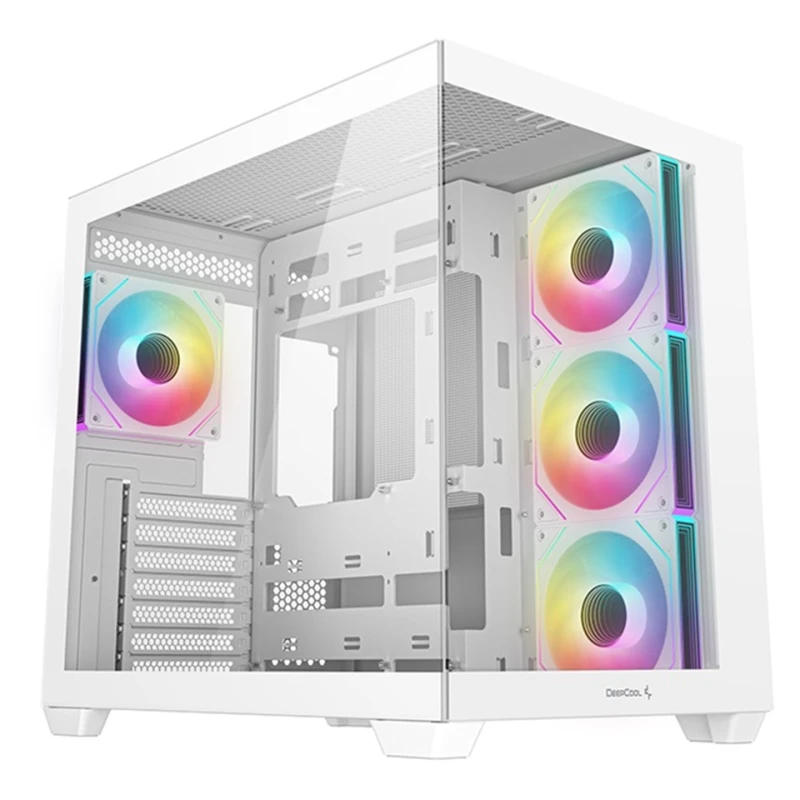 Image of DeepCool CG530 4F WH - ATX Midi Tower White, 4x ARGB Fans - R-CG530-WHADA4-G-1