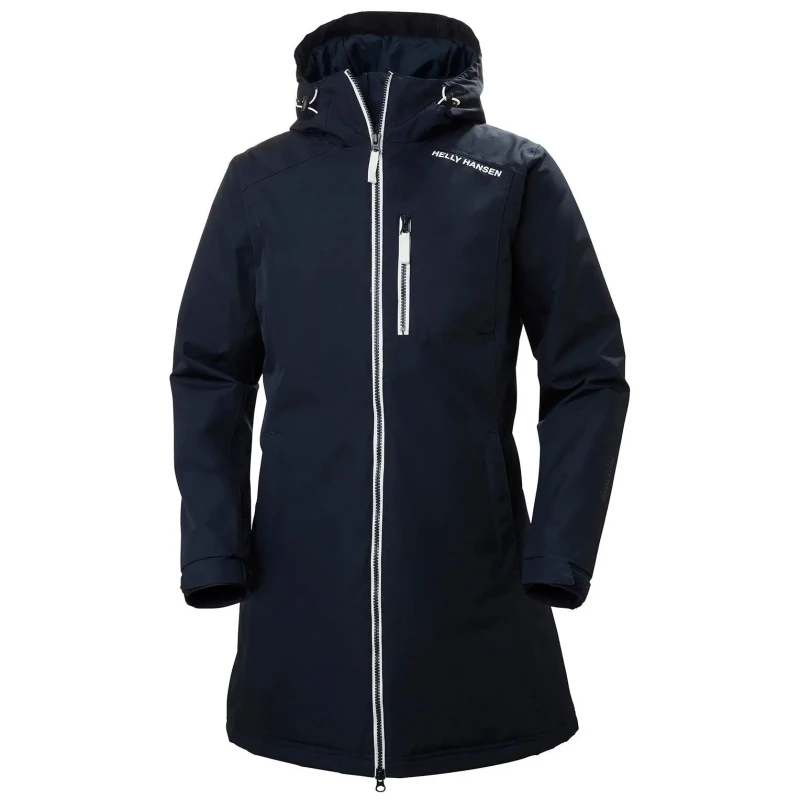 Image of Helly Hansen Womens waterproof jacket Helly Hansen long belfast winter Bleu Female XL