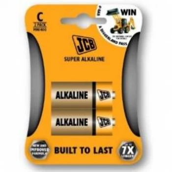 Image of JCB C Super Alkaline Batteries New 2 Pack x 29
