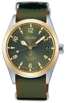 Image of Seiko Alpinist Green Nylon Strap Green Dial SPB212J1 Watch