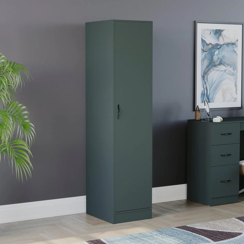 Image of Lassic Vida Designs Riano 1 Door Wardrobe Jasper Green unisex 1 Door